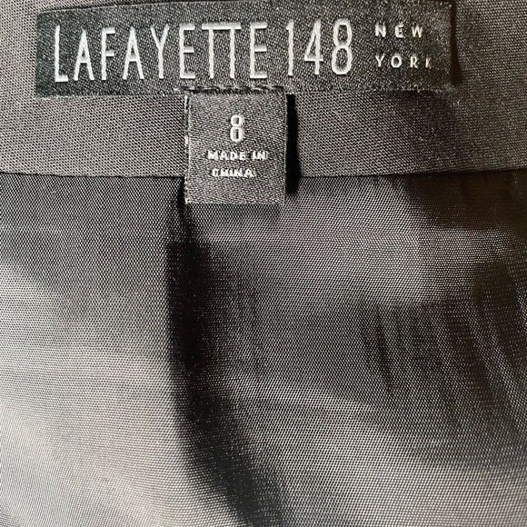 Lafayette 148 New York Black Midi Pencil Skirt - Picture 11 of 13